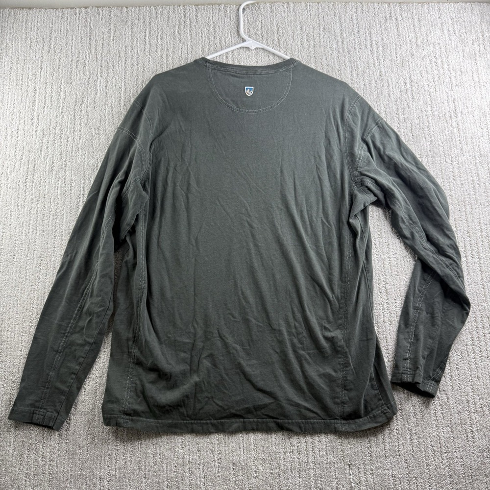 Kuhl Base Layer Shirt Men's Size Large Green Long Sleeves - Picture 3 of 6
